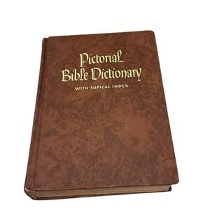 Vtg Pictorial Bible Dictionary Retro 1968 60s MCM Merrill C. Tenney Christianity